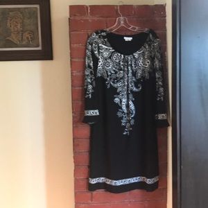 Dress white and black beautiful